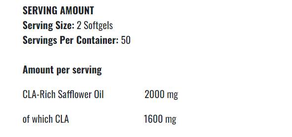 CLA Gold 1000 - 100 Gel Capsules