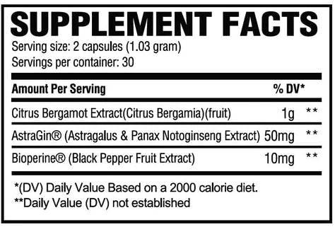 Bergamot 1000 mg | with AstraGin - 60 capsules