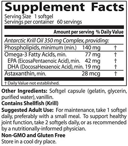 Real Krill 350 mg - 60 Softgels