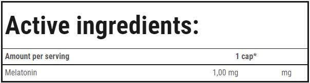 Melatonine 1 mg - 90 capsules
