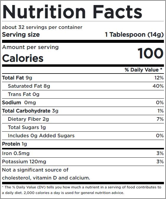 Certifikované organické kokosové máslo 454 gramů
