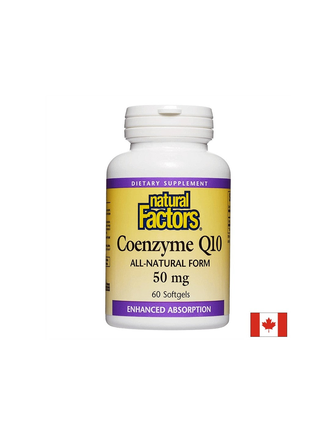 Coenzima Q10 50 mg | Forma totalmente natural: 60 cápsulas de gel