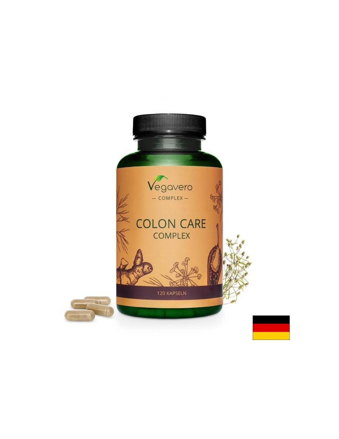 Colon Care Complex/ Colon Detox, 120 kapslí, 100% Vegan <tc>Vegavero</tc>