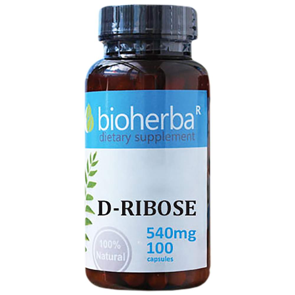 D -ribose 540 mg - 100 kapslit