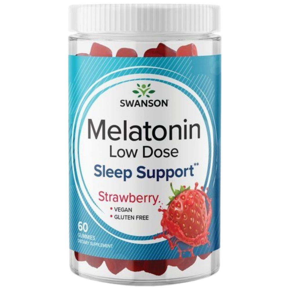 Melatonin Low Dose Gummies 1 mg | Strawberry - 60 Chewable Tablets