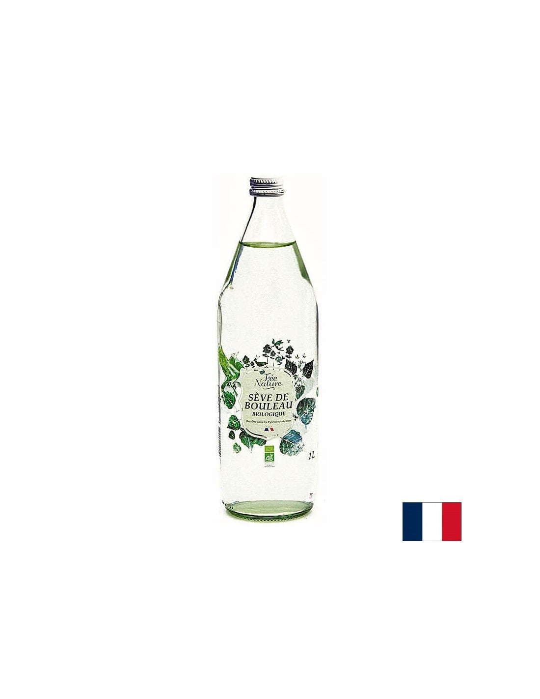 Jugo orgánico de abedul de los Pirineos: desintoxicación, tono, inmunidad fuerte, 1 litro