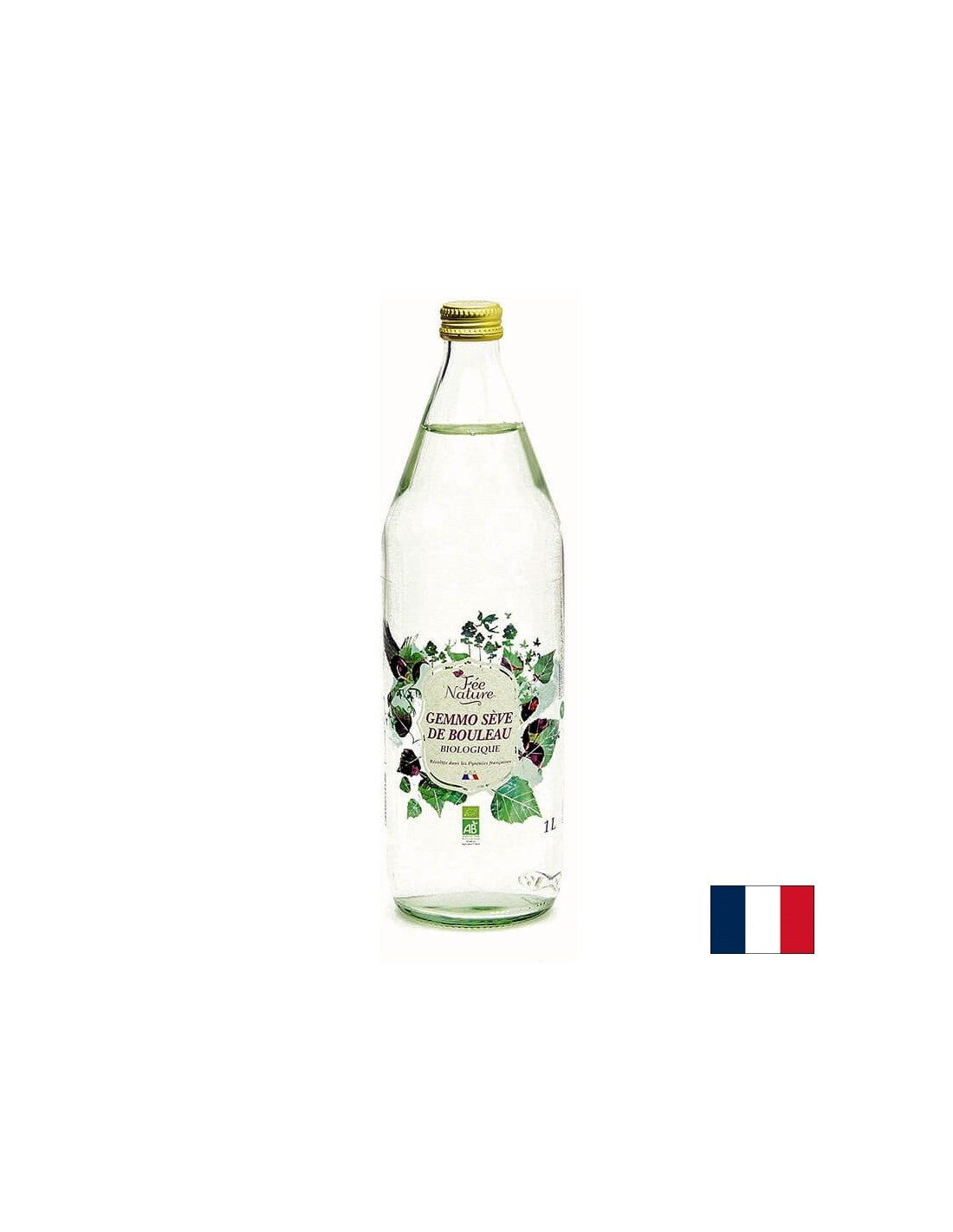 Organic Pyrenean birch juice & blackcurrant juice - Detoxification, immunity and heart health, 1 liter