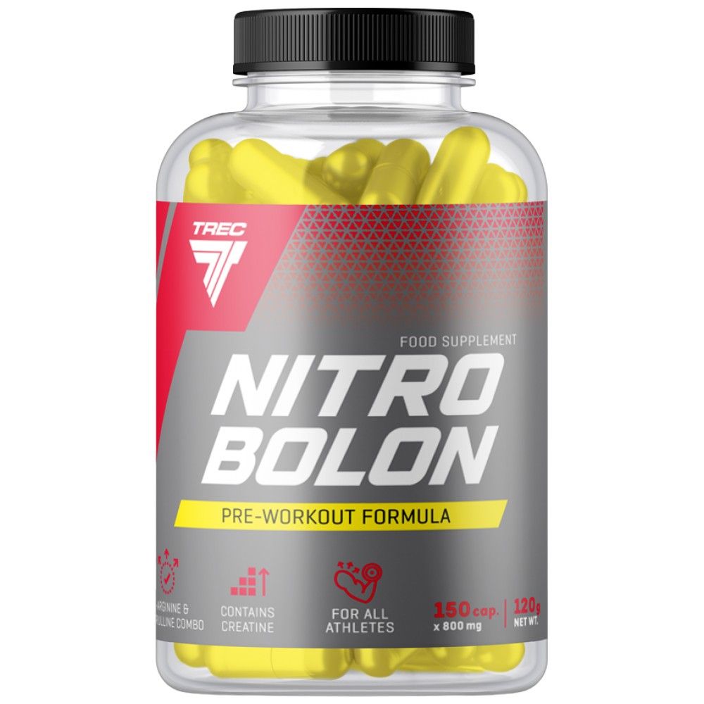 Nitrobolone | Stimulant-Free Pre-Workout Caps - 150 capsules