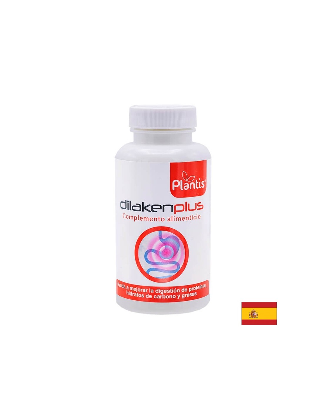 Dilakenplus Plantis® Digestive Enzymes - Gastrointestinal Health and Inflammation Control, 90 Capsules