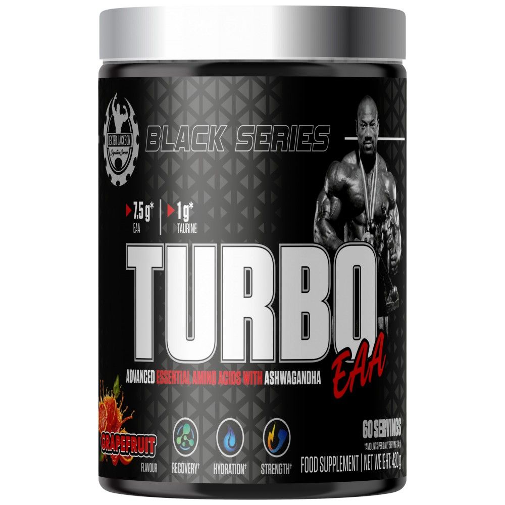 Black Series | Turbo EAA Powder ~ Essential Amino Acids with Taurine - 420 grams