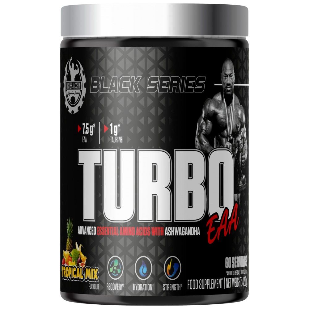 Black Series | Turbo EAA Powder ~ Essential Amino Acids with Taurine - 420 grams