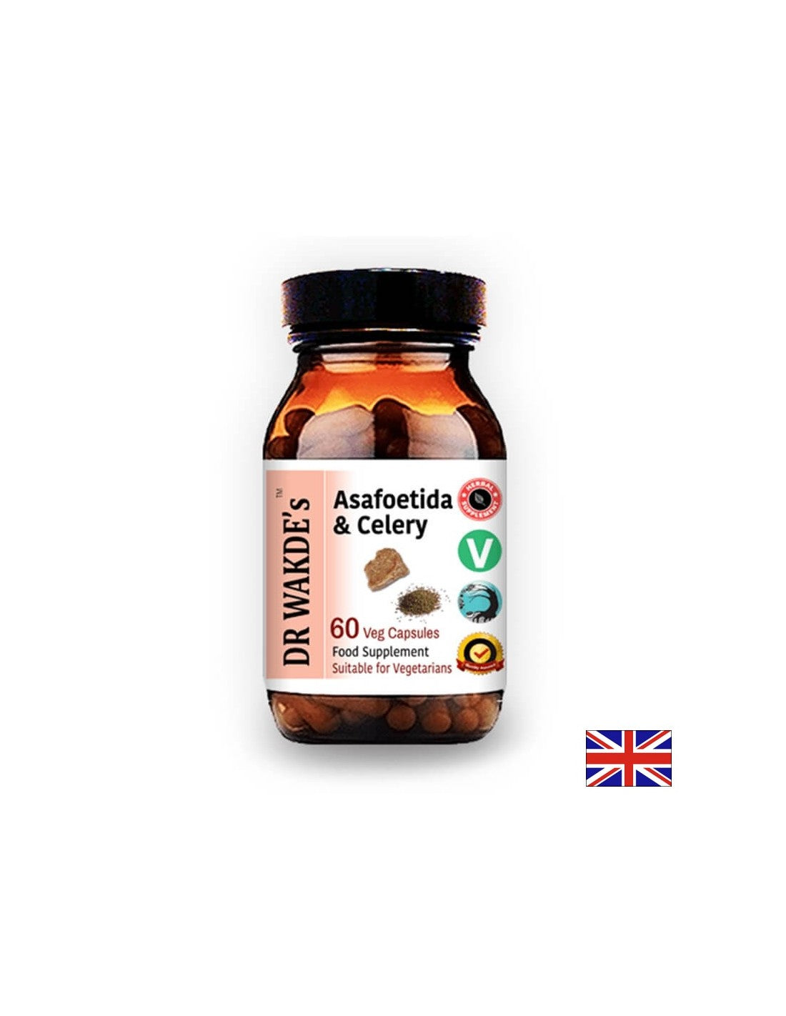 Asafoetida & Celery - soothes the digestive and nervous system, 60 capsules