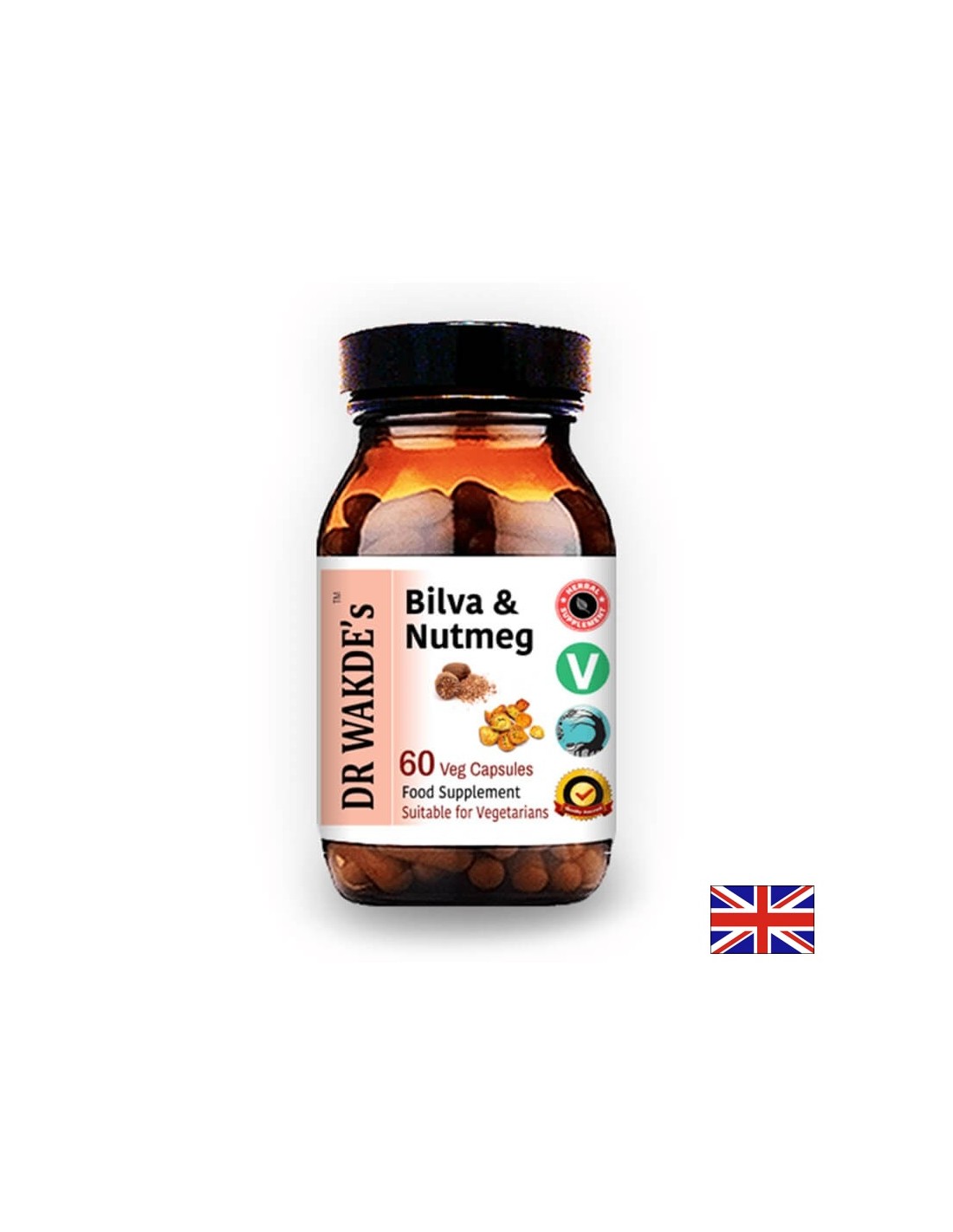 Bilva and Nutmeg (Bilva & Nutmeg) - cleans the intestines, supports the heart, regulates the blood, 60 capsules