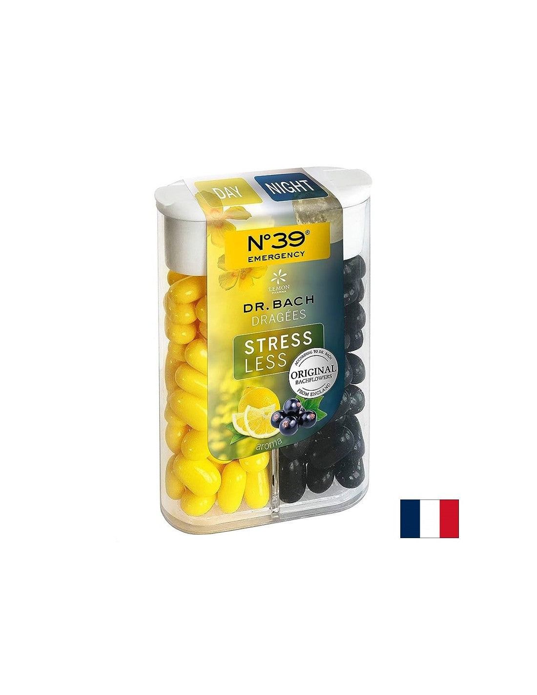 Relaxation of the mind during the day and peaceful sleep at night - Dr. Bach's Flower Essences N°39, Dragee with lemon and blackcurrant flavor