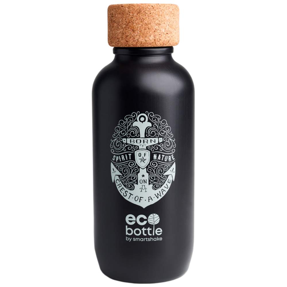 Inteligentna butelka Eco | Czarna kotwica - 650 ml