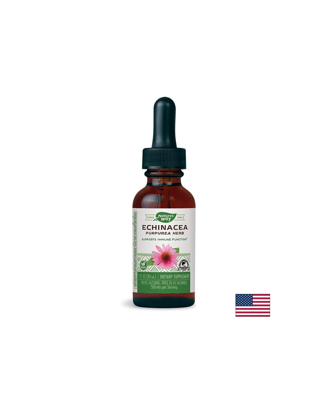 Echinacea - tincture - Immunity and respiratory system, 30 ml (without alcohol)