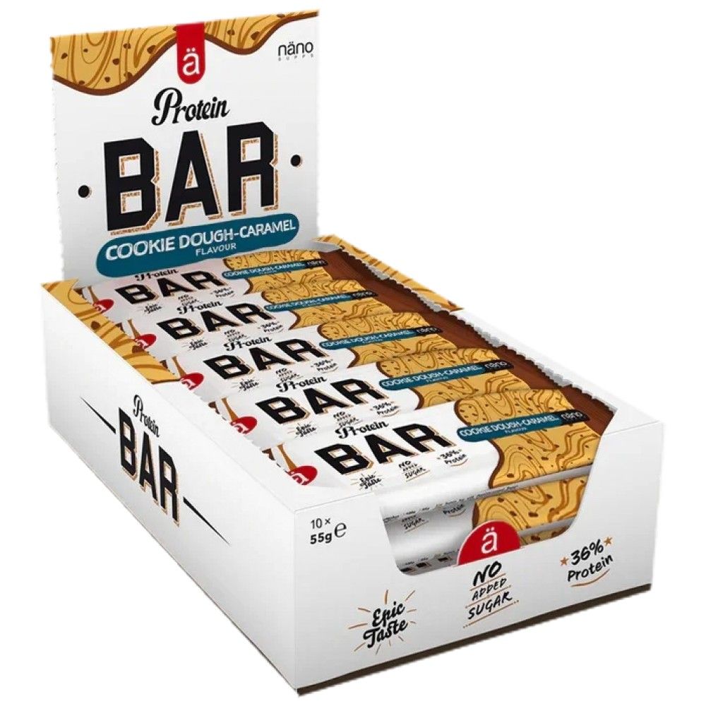 Bar białkowy | Brak dodanego cukru - 15 x 55 gramów