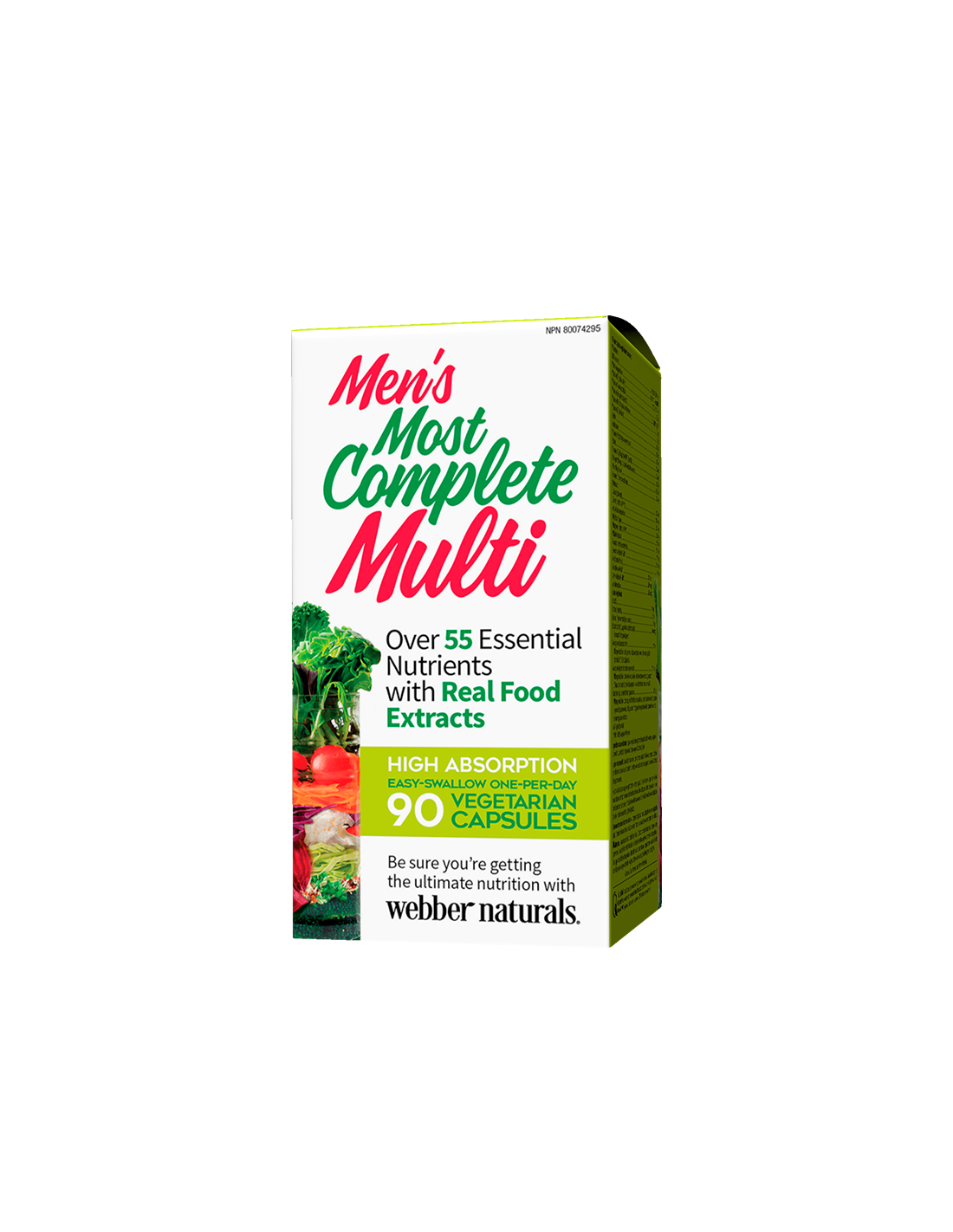 Multivitamin for men - Men's Most Complete Multi, 90 V capsules Webber Naturals