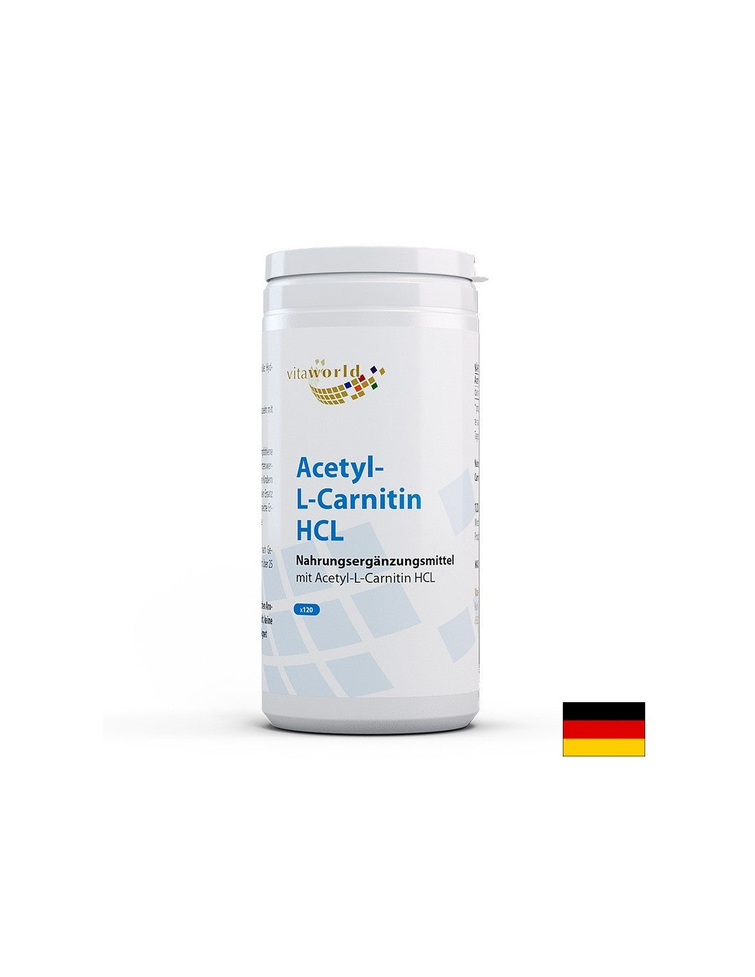Metabolismo energético: acetil-L-carnitina HCL, 120 cápsulas