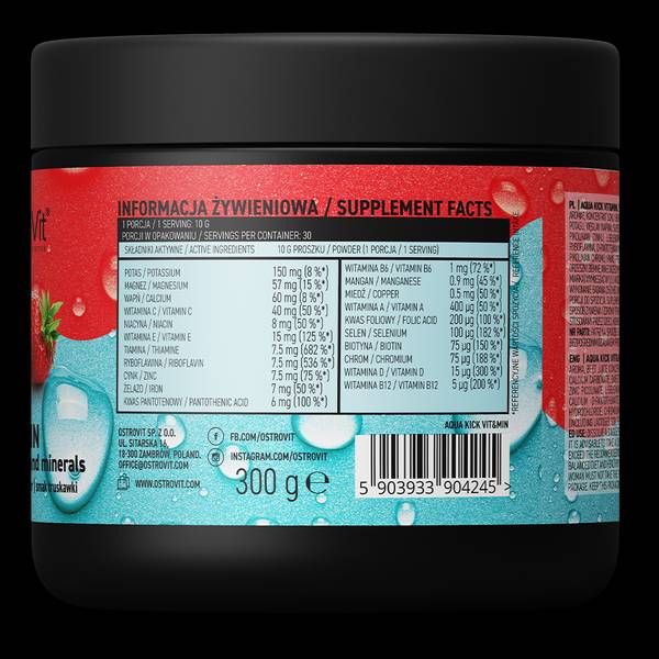 Aqua Kick / Advanced Hydration with VIT & Min - 300 gramů