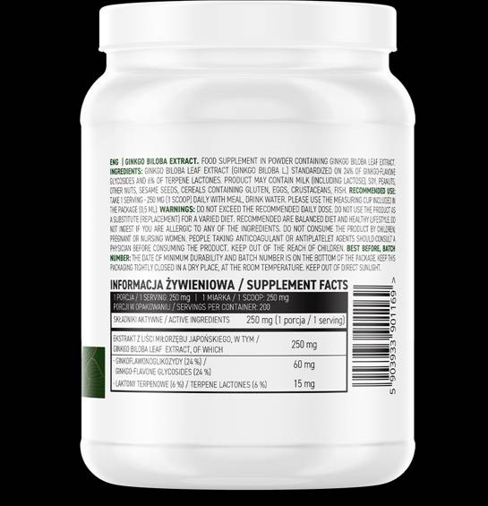 Ginkgo Biloba Extract Powder 50 grams