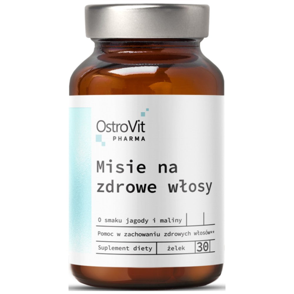 Ursos farmacêuticos / cabelo mastigável, pele, unhas fórmula 30 comprimidos de mascar