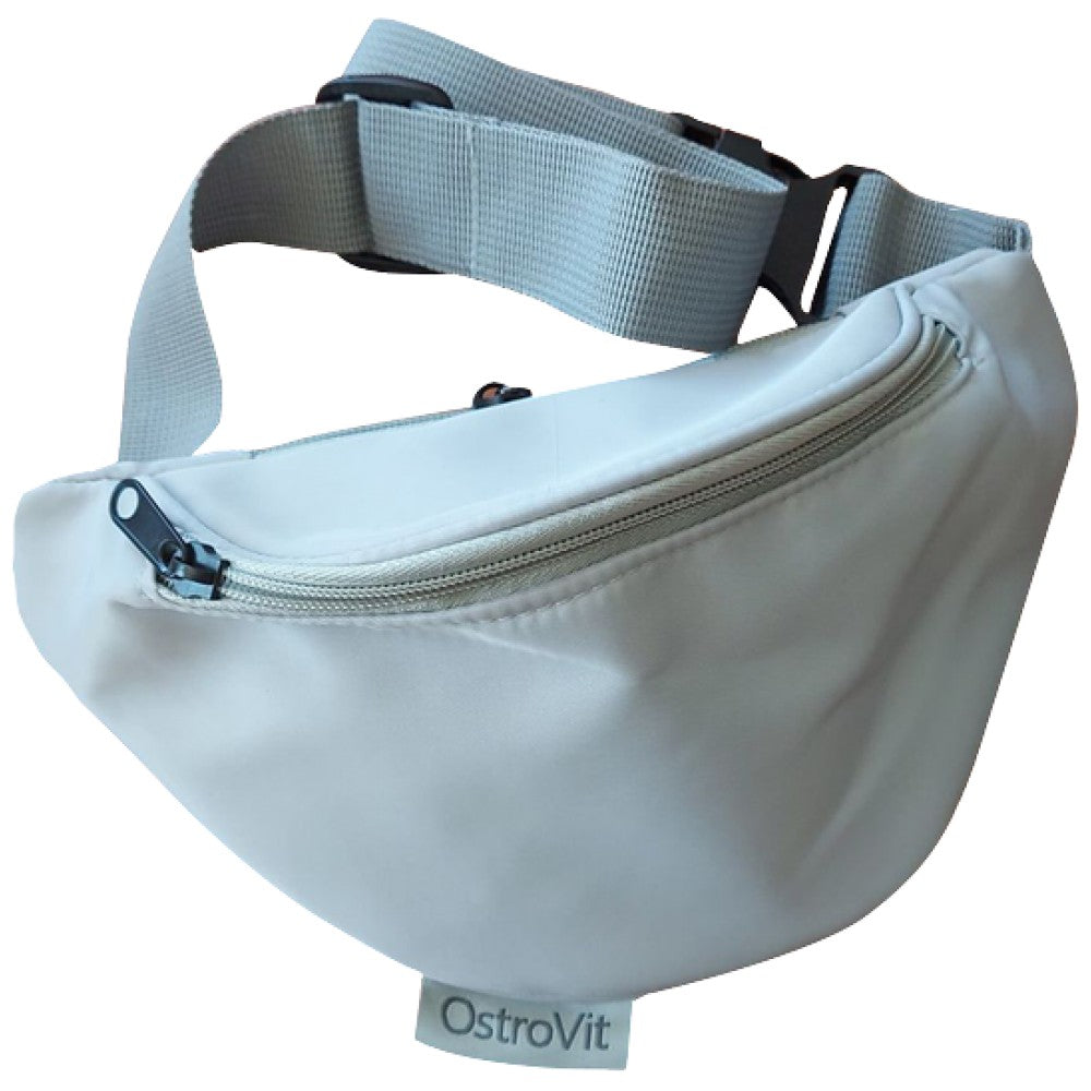 Bolsa de cintura impermeable | Bolsa de cuerpo cruzado impermeable - gris 25 x 16 cm
