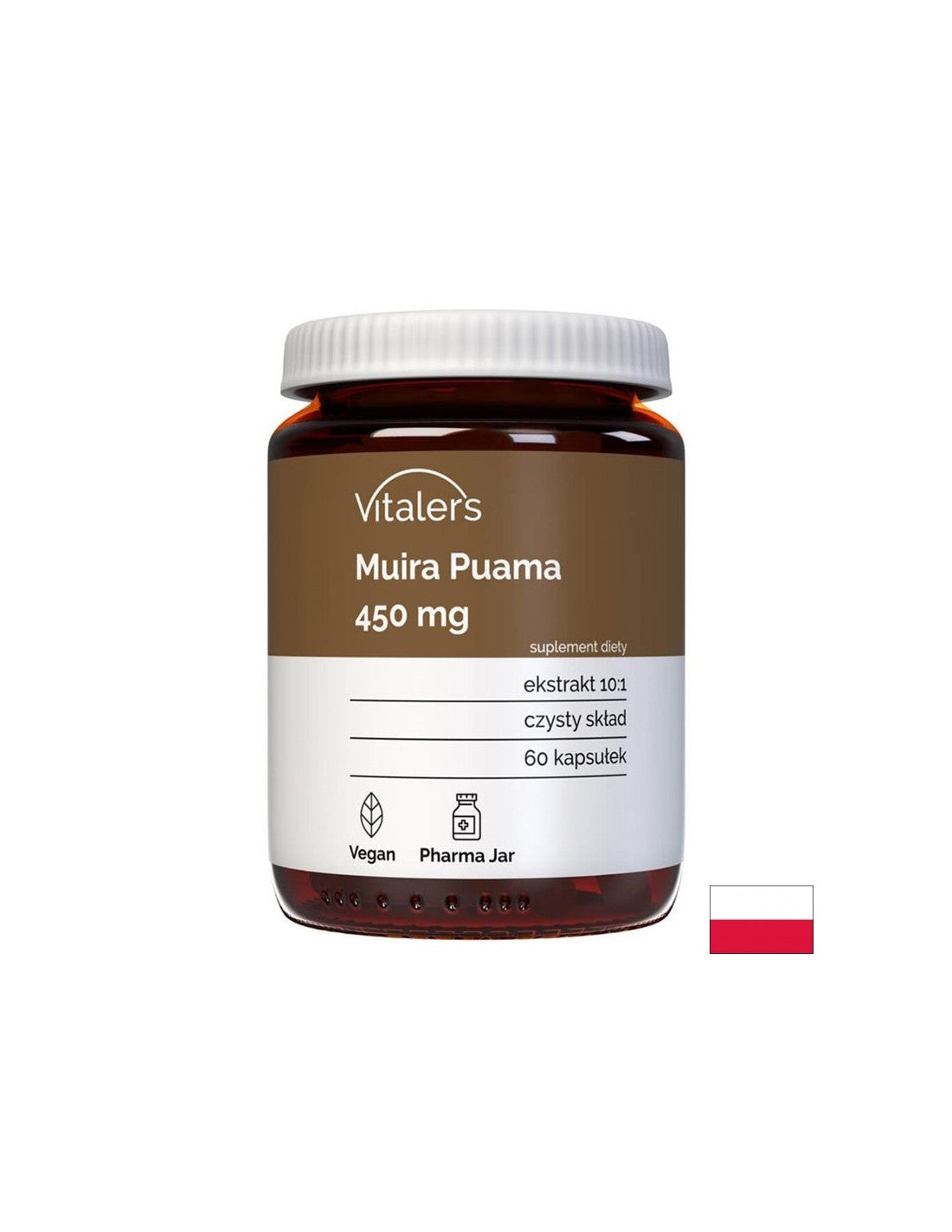 Afrodisíaco natural - Muira Puama, 450 mg x 60 cápsulas