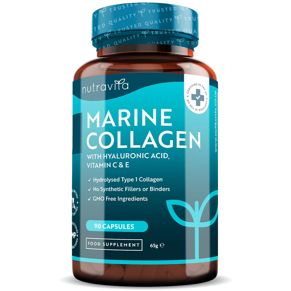 Hydrolyzed marine collagen with hyaluronic acid – 1000 mg