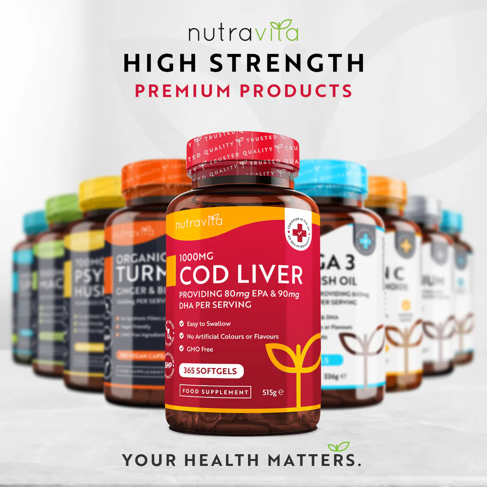 Cod liver oil 1000 mg – 365 softgels
