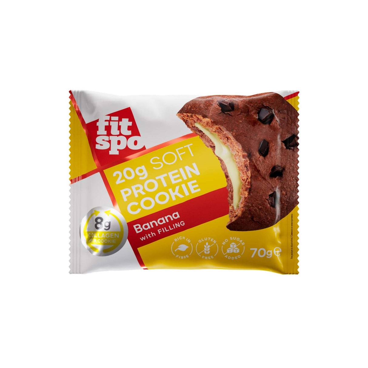 Soft Protein Cookie | with 8g Collagen & No Added Sugar - 10 x 70 grams