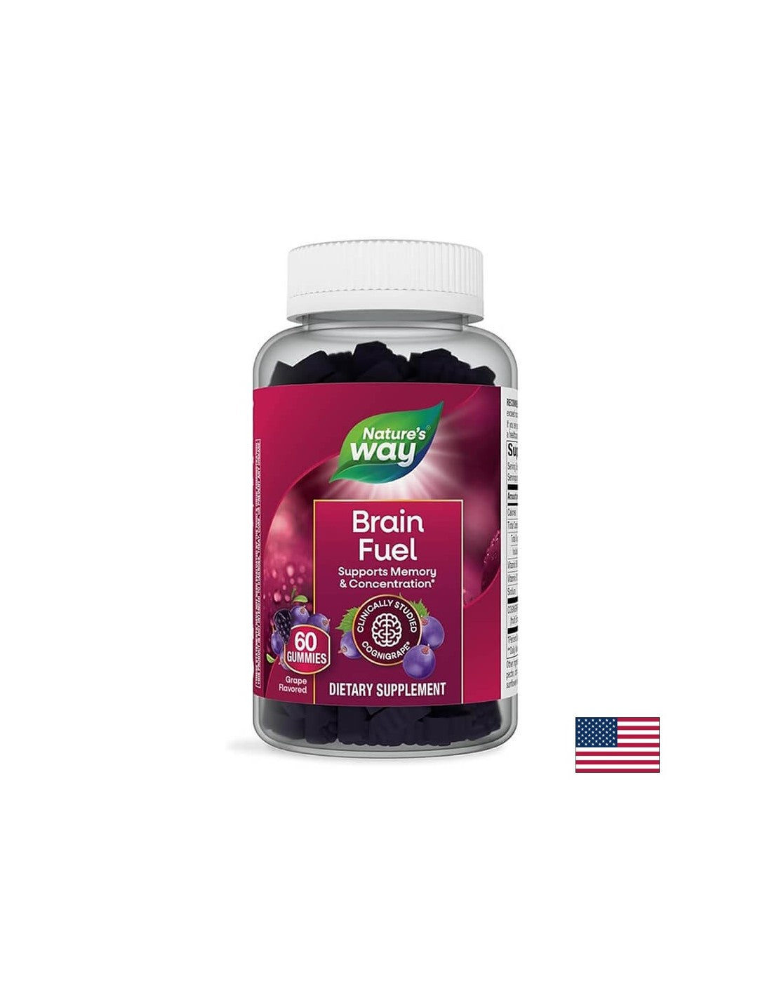 Formula for memory and concentration - Brain Fuel, 60 jelly tablets