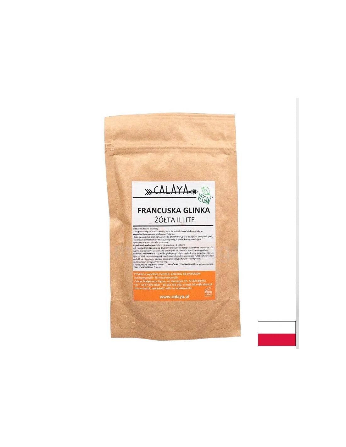 Francouzská žlutá illite hlína, 100 g