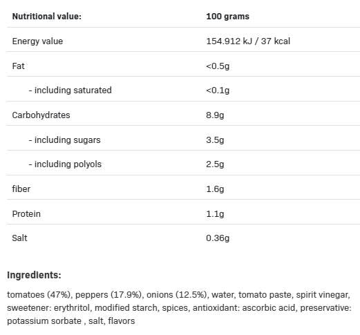 F ** King lecker Salsa Mexikanesch - 350 Gramm