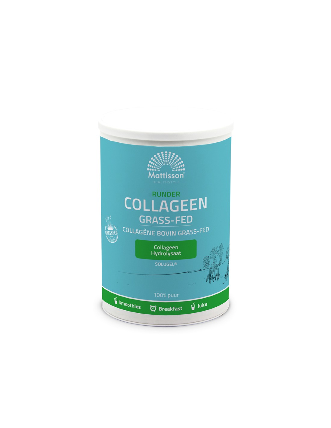 Bovine collagen Solugel, 300 g Mattisson Healthstyle - Nutra Best Europe