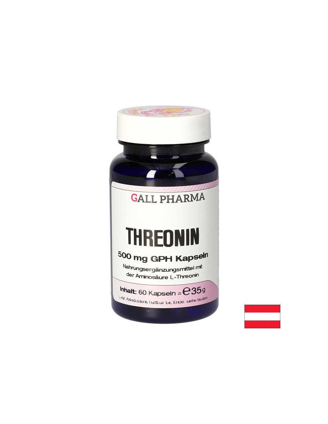 Bone and muscle care - L-Threonin (Threonin), 500 mg x 60 capsules