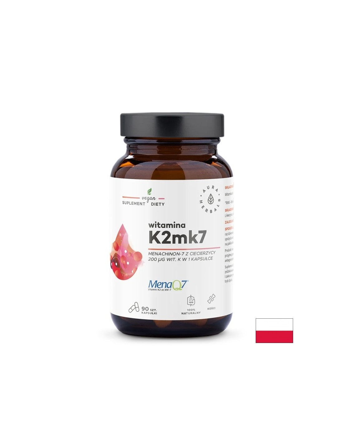 Csont és szívápolás - K2 -vitamin (MK -7), 200 µg x 90 kapszula