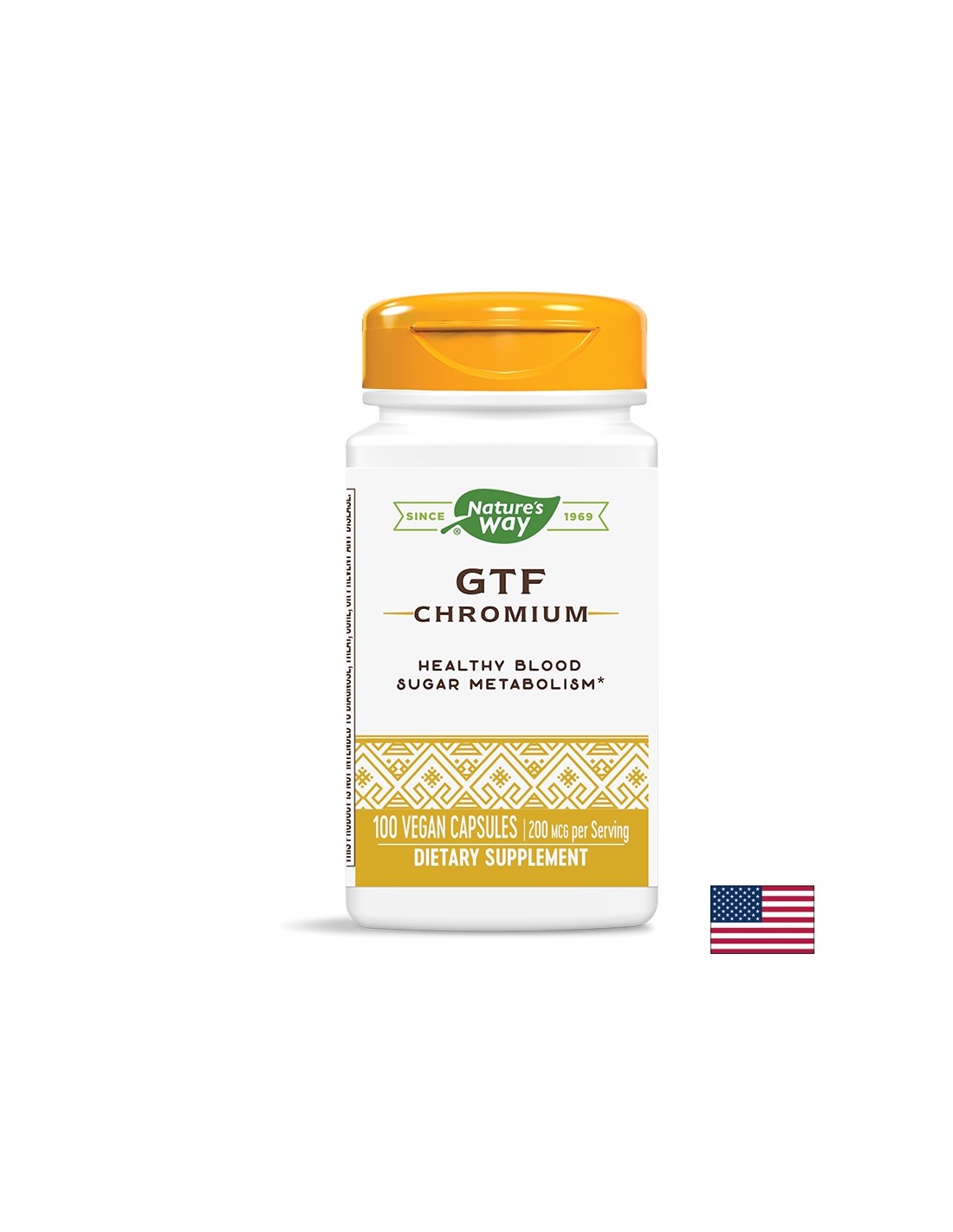 GTF Chromium 200 mcg - 100 capsules