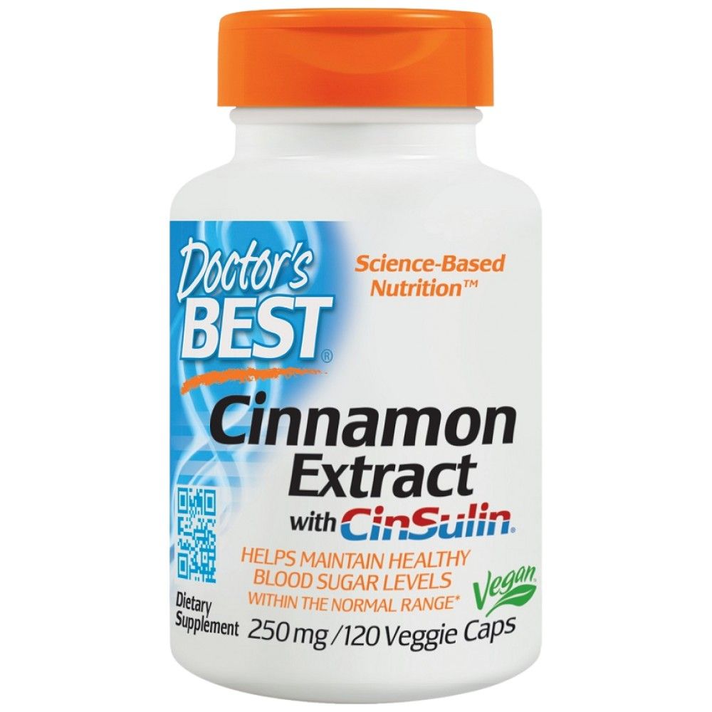 BEST Cinnamon Extract with CinSulin 250 mg - 120 capsules