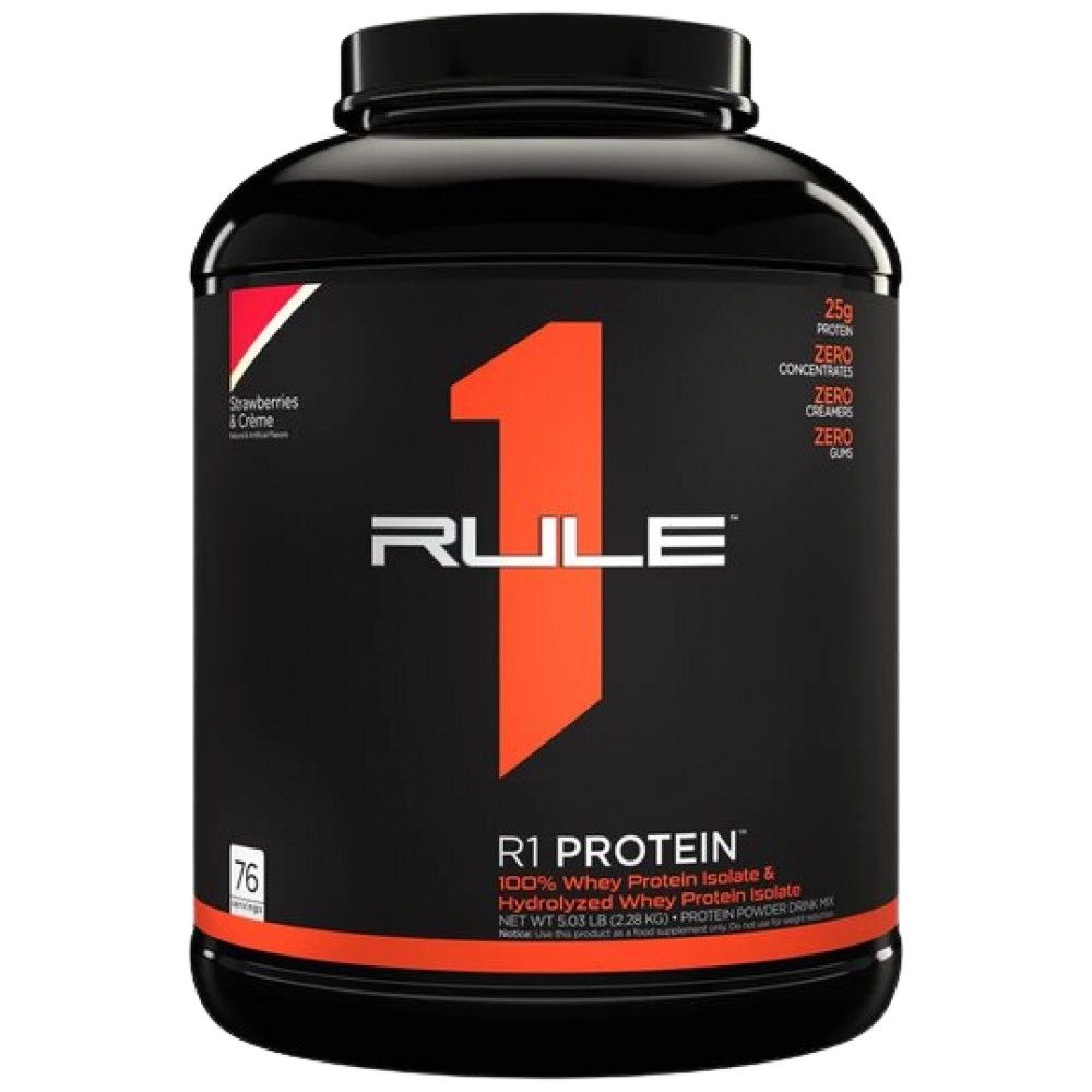 Proteína R1 | 100% de hidrolizado de aislamiento y suero de suero - 2196-2280 gramos