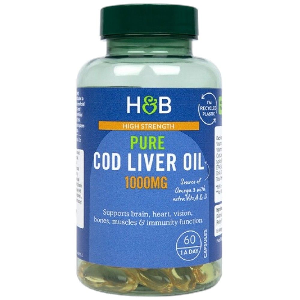 Cod Liver Oil 1000 mg - 60 Gel capsules