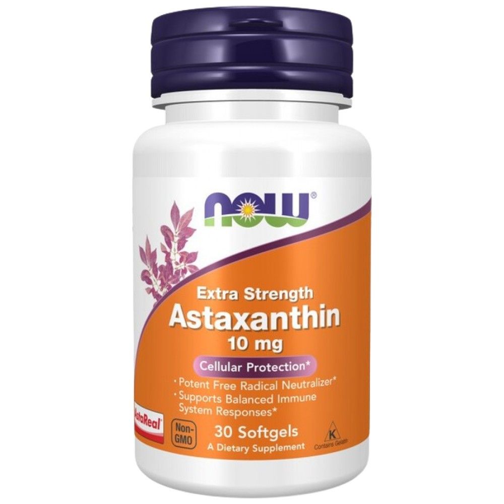 Astaxantina 10 mg de fuerza adicional - 30 Softgels
