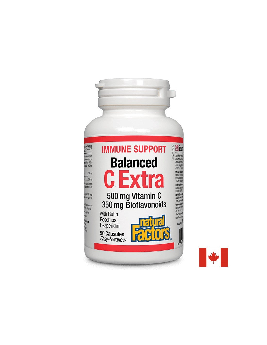 Immune Support Balanced C Extra 500 mg | With Bioflavonoids 350 mg - 90 capsules