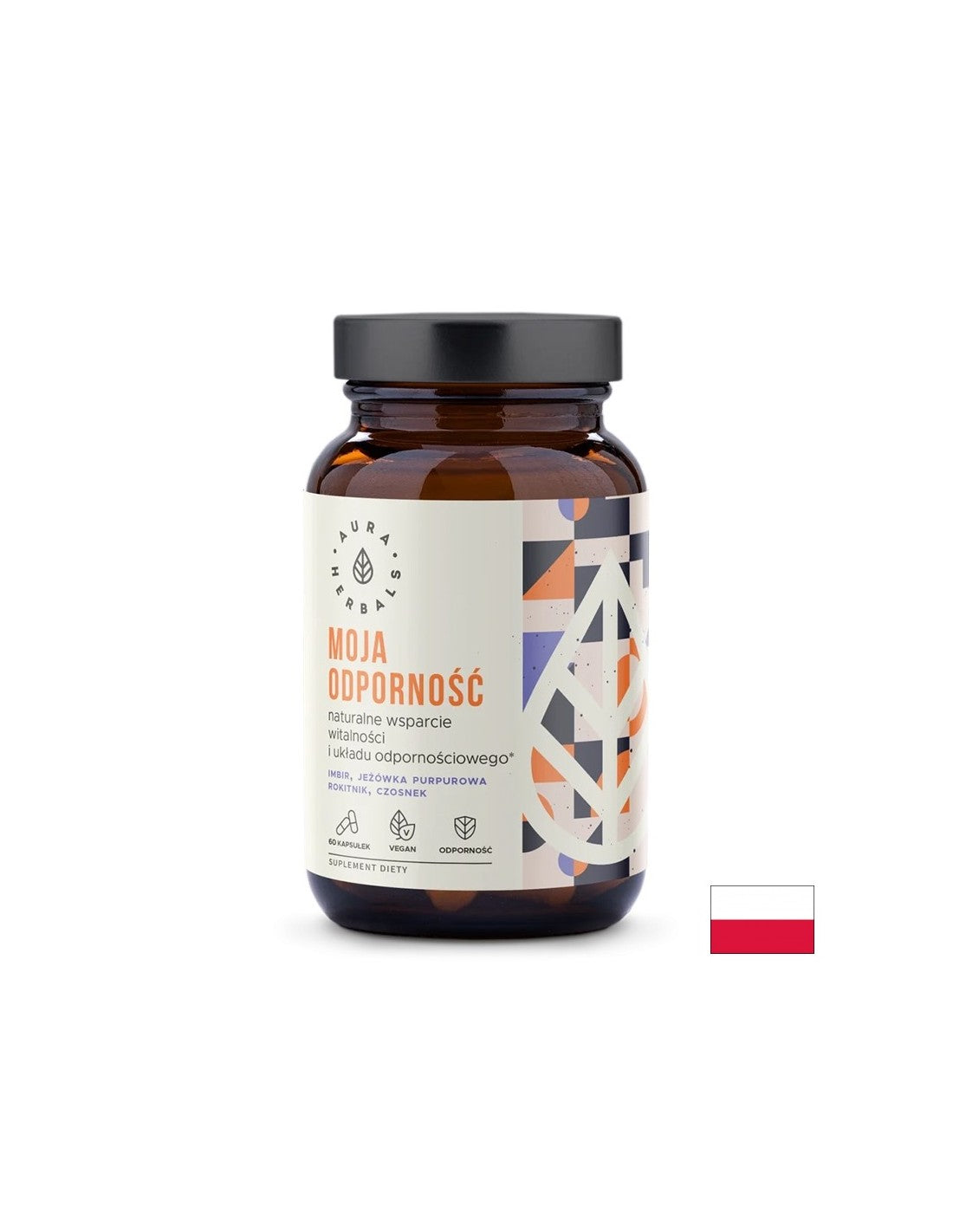 Immunity (herbal formula with echinacea, ginger, garlic and sea buckthorn), 60 capsules