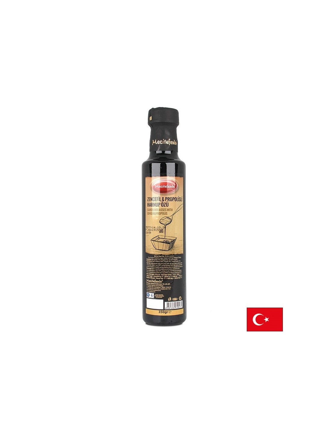Carob molasses with propolis and ginger – Immunity - For direct intake or flavoring of sweets and drinks, 350 g