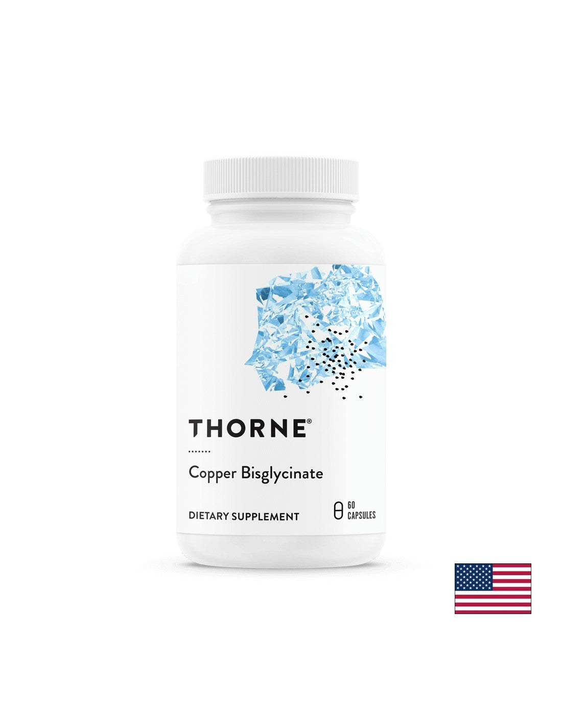 Copper (bisglycinate) - antioxidant and immune protection - Copper, 2 mg, 60 capsules Thorne - Nutra Best Europe