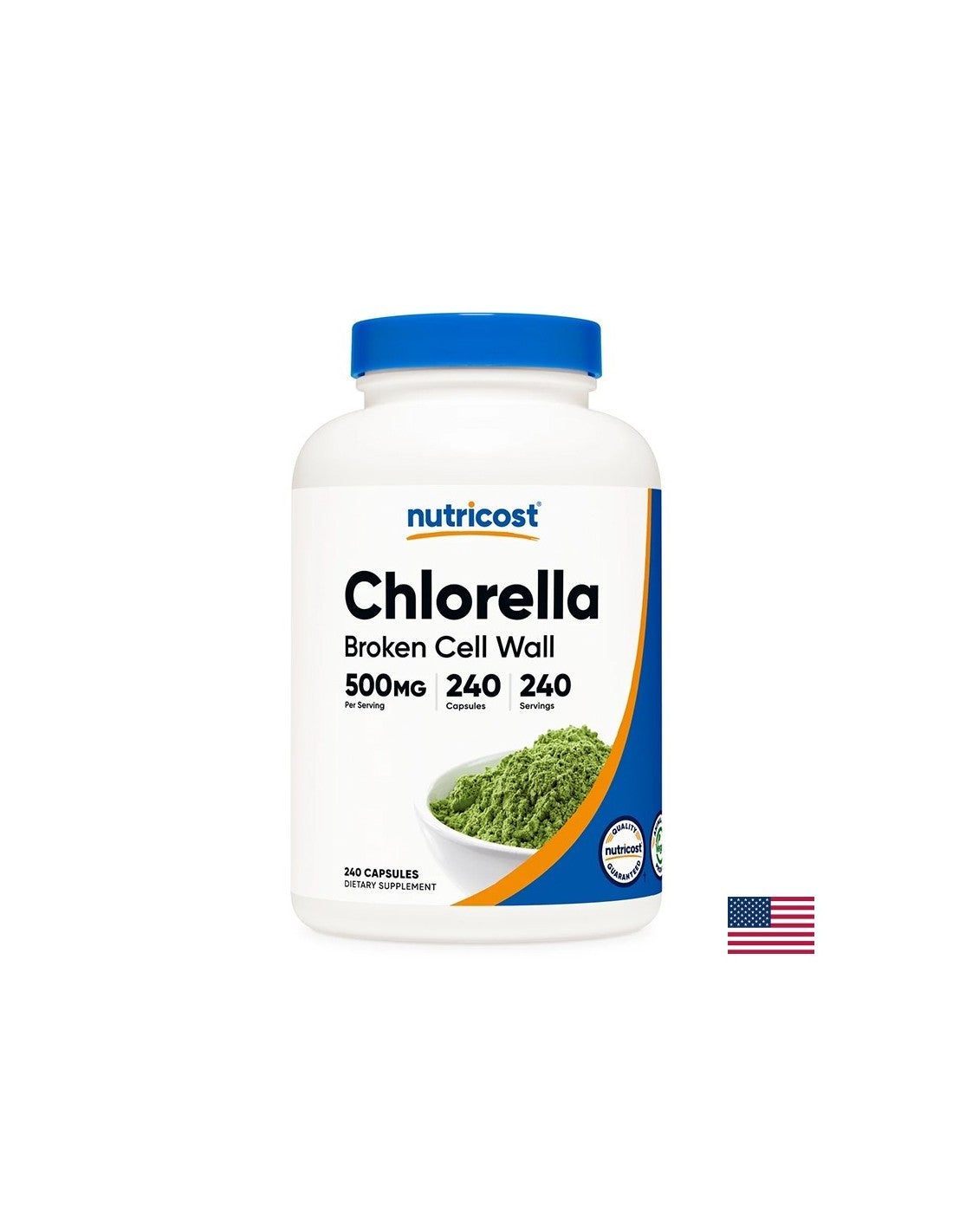 Immune and antioxidant protection - Chlorella, 500 mg x 240 capsules