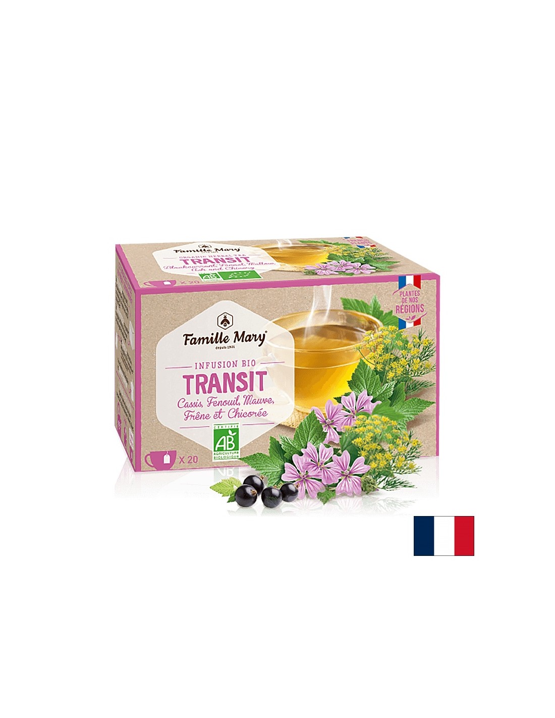 Infusion bio transit / Tea for good intestinal peristalsis, 20 filter bags