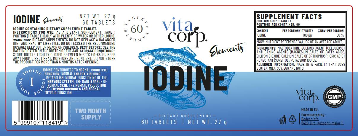 Jod 100 MCG - 60 Pëllen