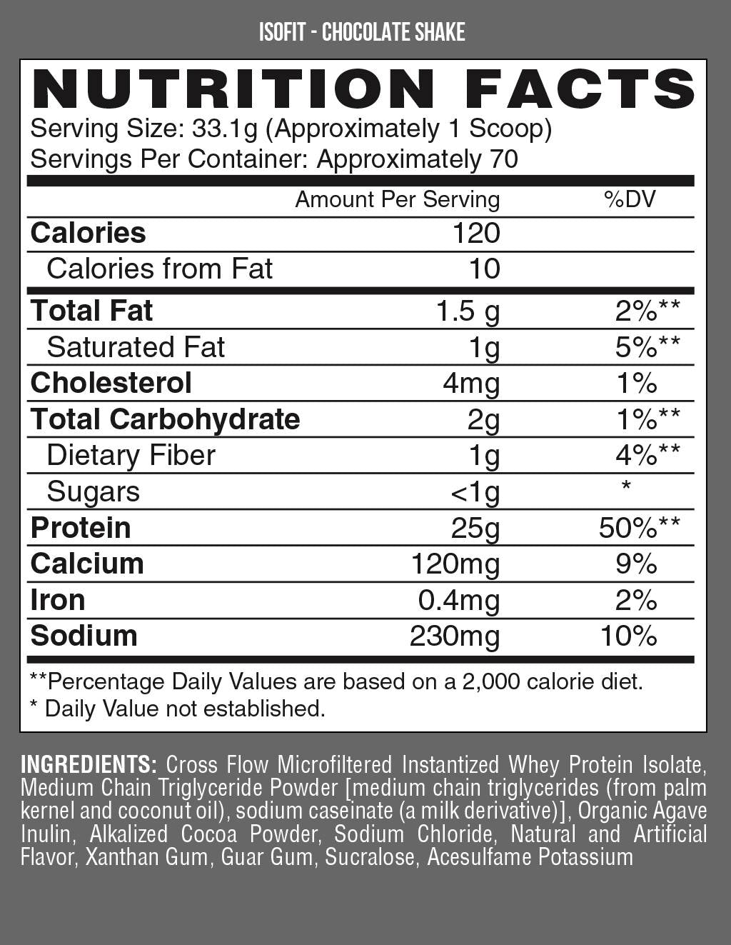 IsoFit / Premium Dessert Isolate - 2272 grams